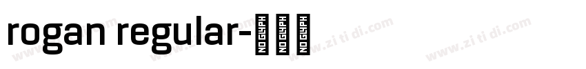 rogan regular字体转换